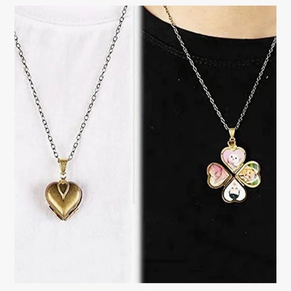 1Pcs Gostear Cute Four leaf Clover Love Heart
Photo Pendant - Picture 2 of 11